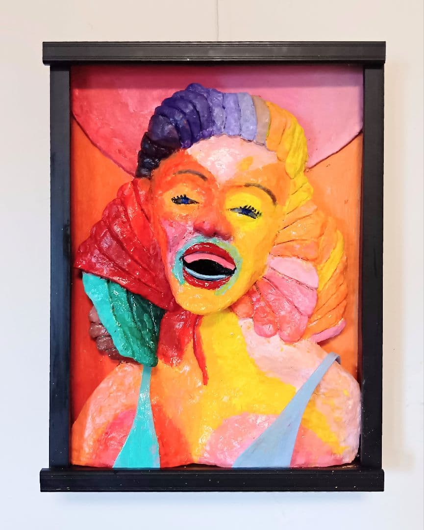 「塗って笑って」（未来絵画）