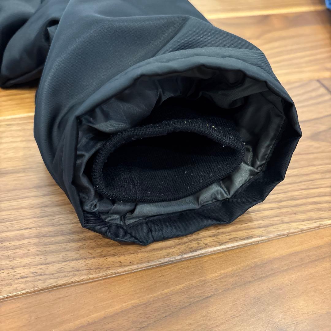 ブルゾンブラックジャンパー、中綿ジャケット、ナイロンジャケット　バイクアウター