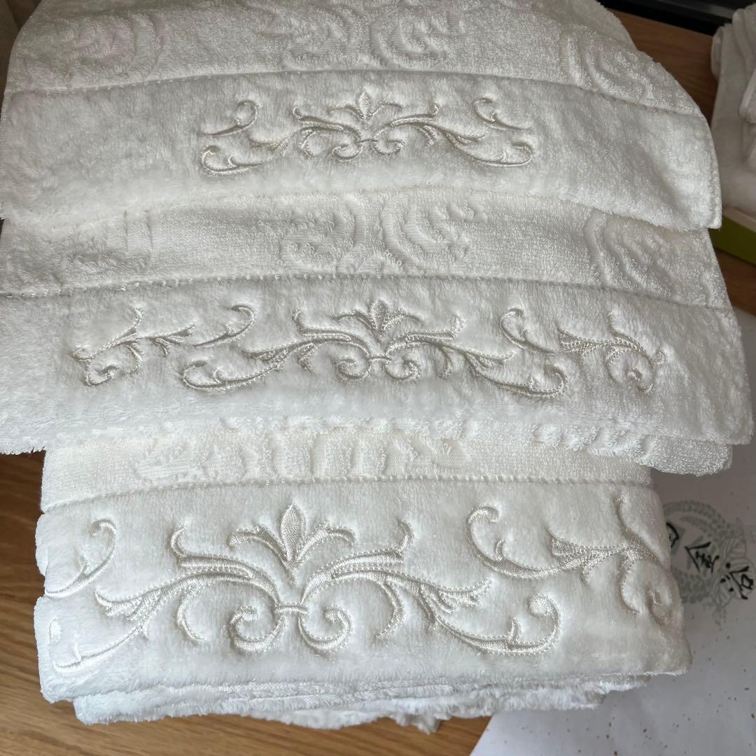 高級 御白金浴巾 バスタオル 4枚セット 小原 訳あり 今治 高級大判バスタオル