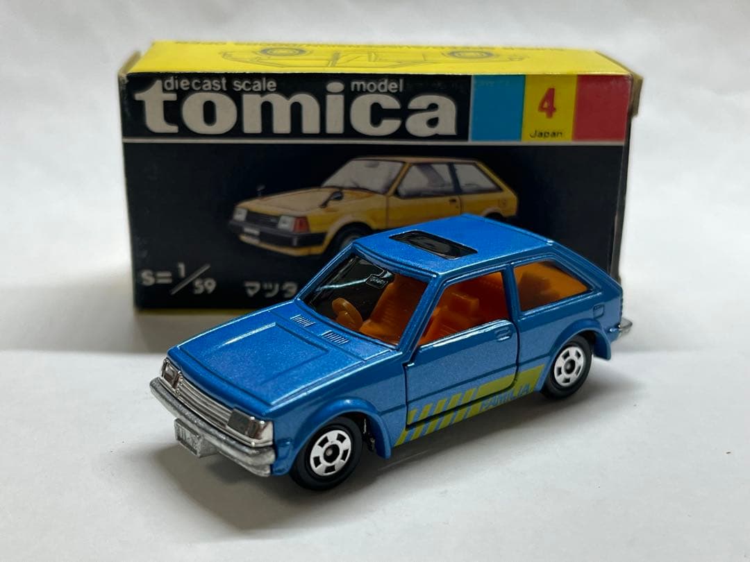 トミカ 黒箱 マツダ ファミリア 「バケーションセット」 日本製 当時物 美品