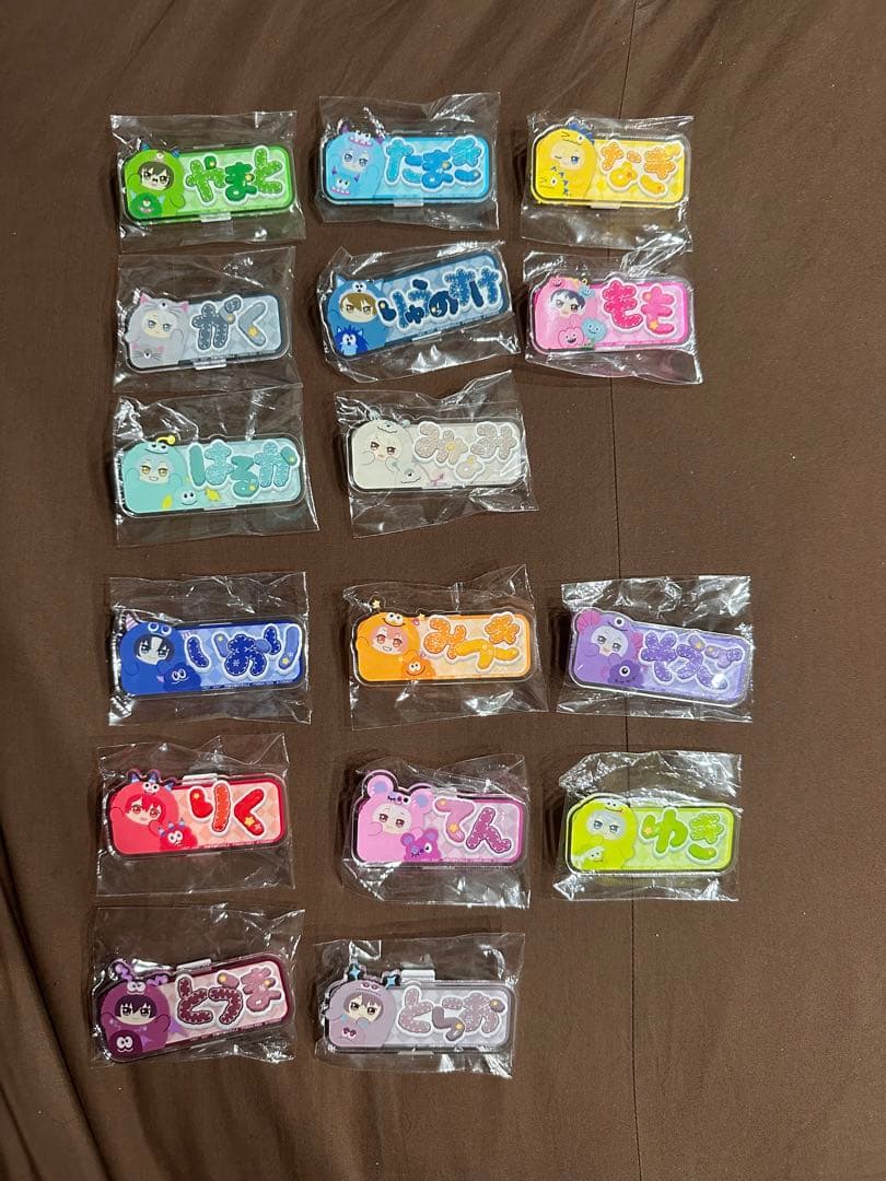 アイドリッシュセブンアイナナパレードおなまえアクリルバッジフルコンプ16種セット