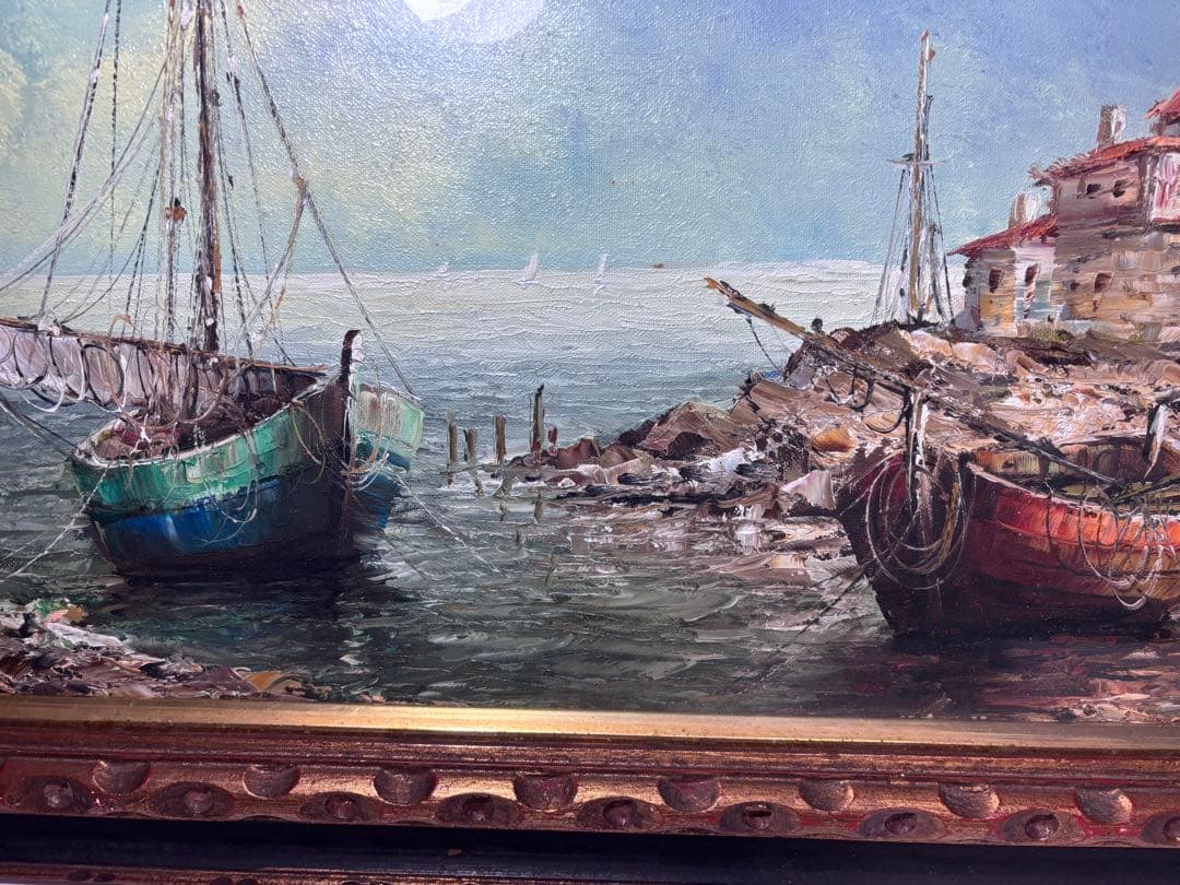 ✨大判サイズ 超希少品！！ アンティーク油彩画