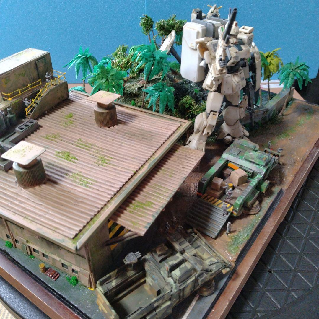 「危険地帯」ガンプラ完成品ジオラマ