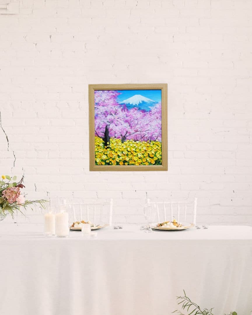 油絵 油彩 油彩画 絵 絵画 【松田の桜祭り】