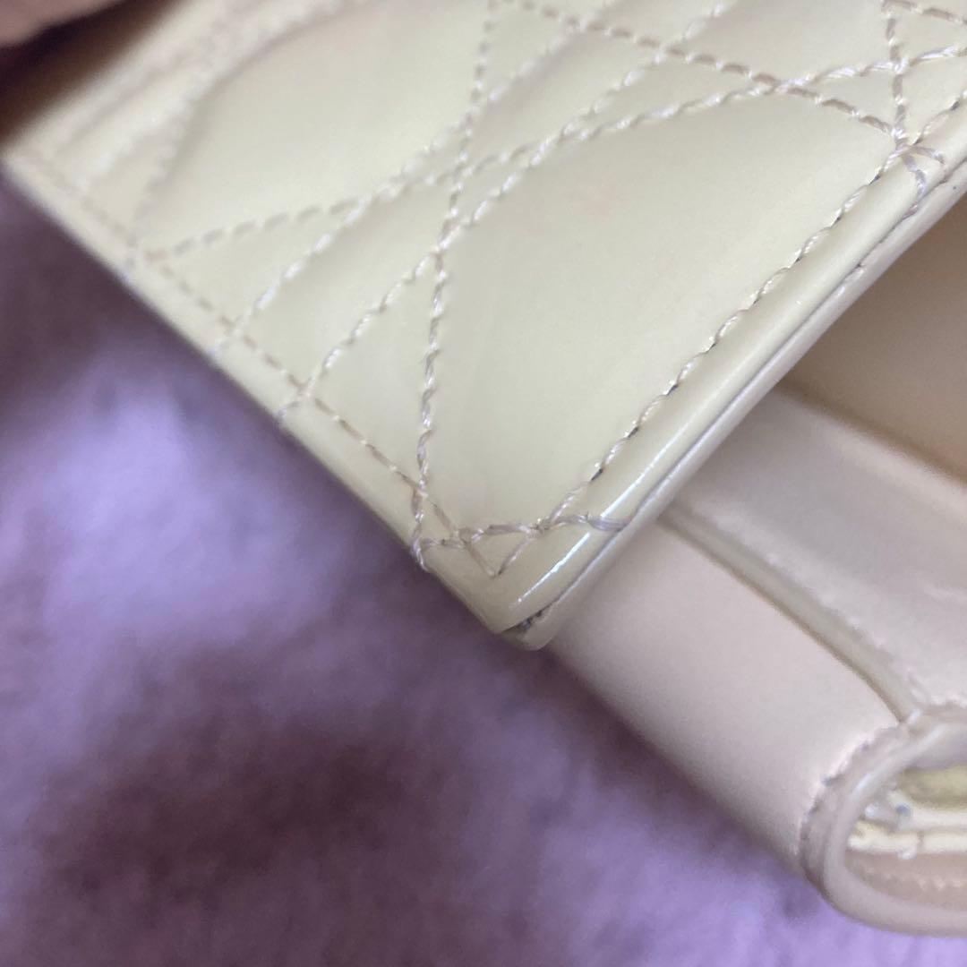 Dior ロータスウォレット 三つ折財布 イエロー
