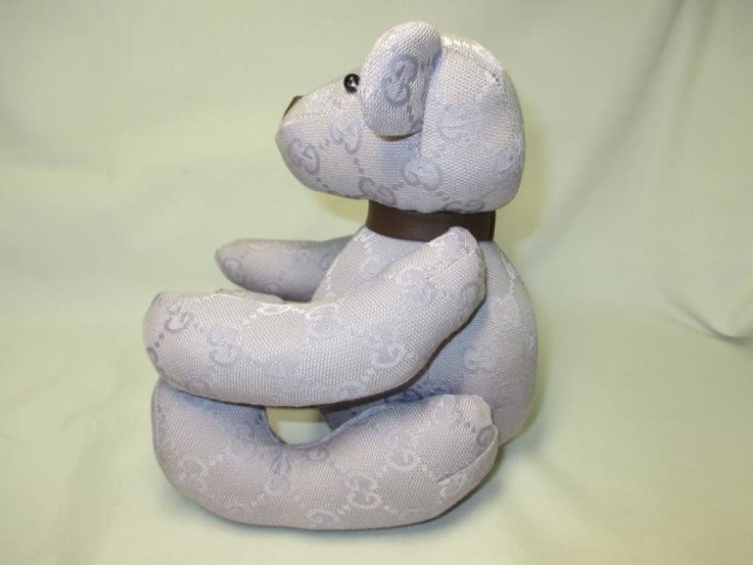 未使用品 グッチ テディベア くま ぬいぐるみ GG パープル 本物 箱付き