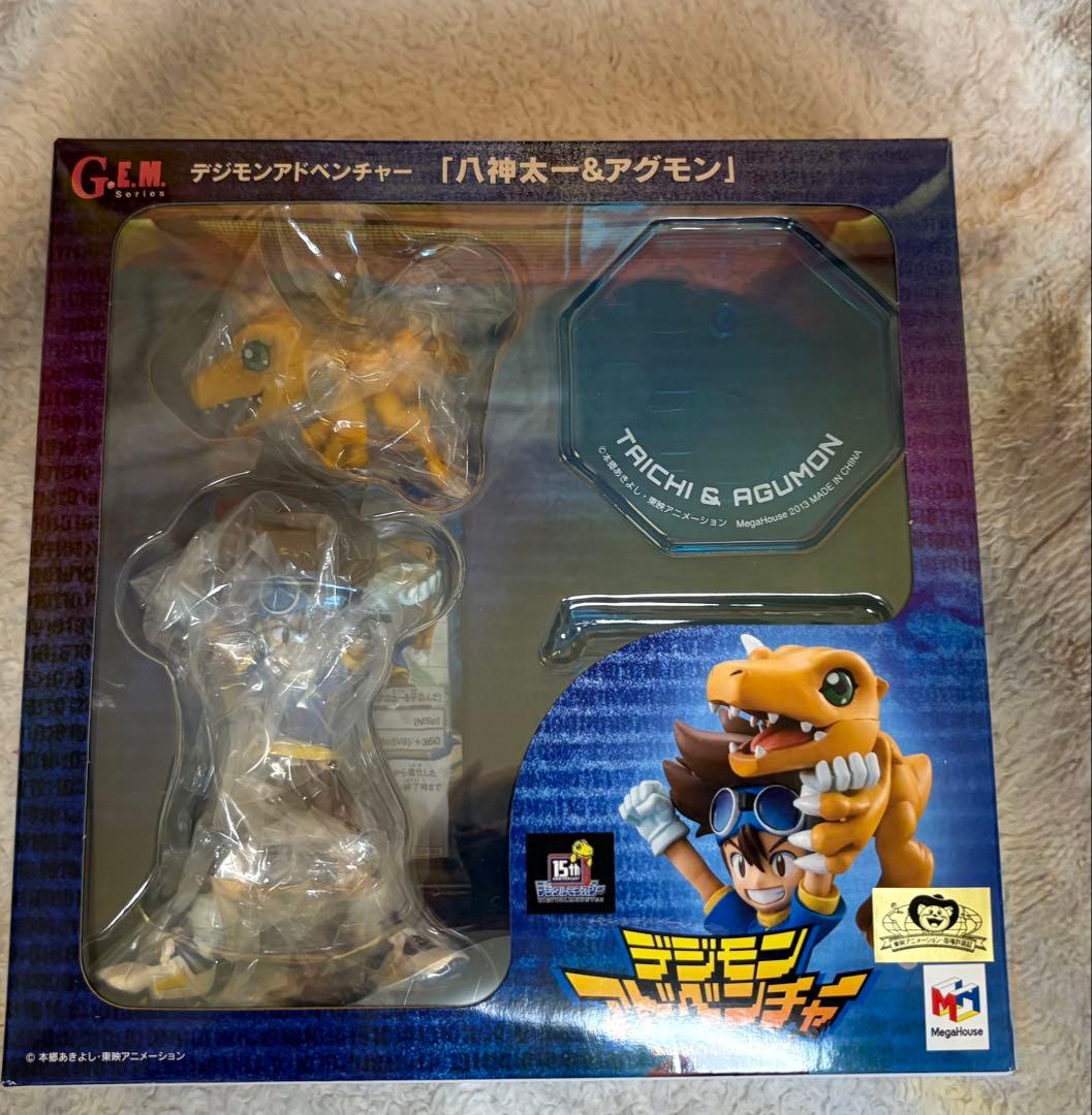 初回限定版 ガブモン＆石田ヤマト、アグモン＆八神太一 G.E.M.　フィギュア