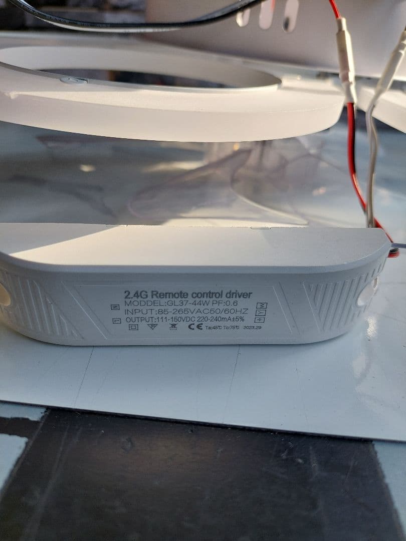 【B-63】北欧リングデザインLED シーリングファンライト