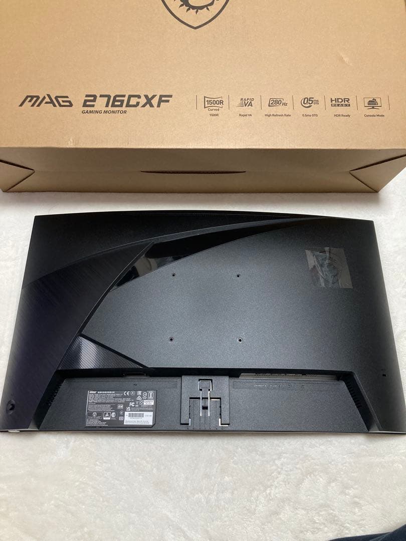 msi mag 276cxf 湾曲ゲーミングモニター 27インチ 280hz