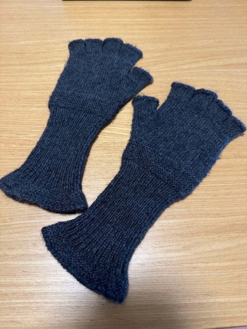 REDDISH BROWNのKNIT GLOVE