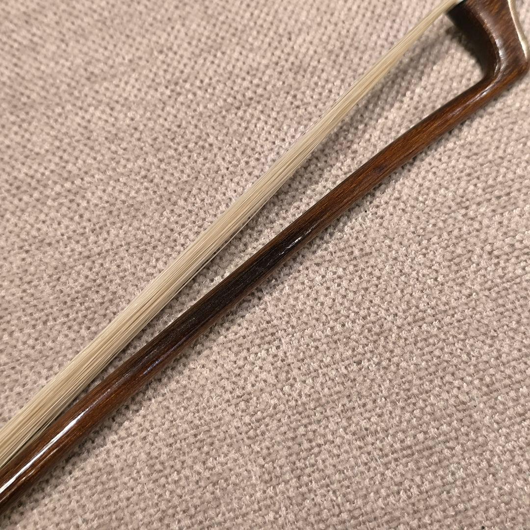 【オールド】フランス製 バイオリン弓 4/4 銀黒檀 修復済み