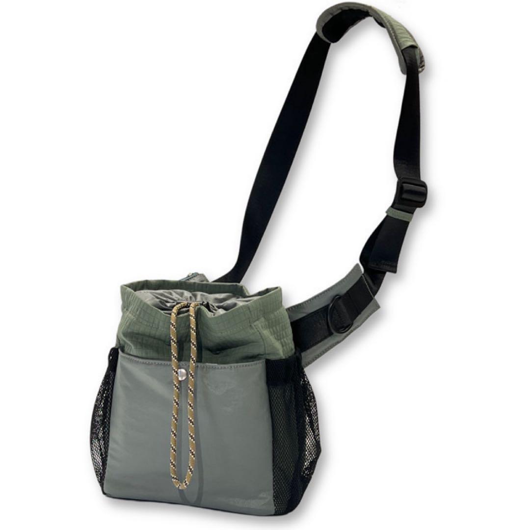 ◆paw’s living お散歩用 ウォーキングバッグ＋プープバッグ カーキ