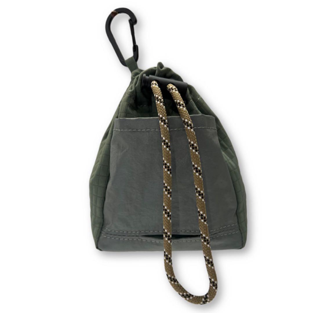 ◆paw’s living お散歩用 ウォーキングバッグ＋プープバッグ カーキ