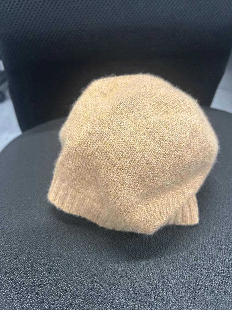 HERMESエルメス ウール ベージュ レディースニット帽ビーニー