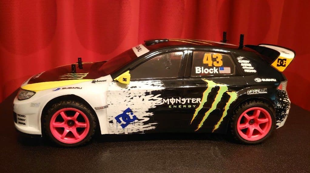 ケン・ブロック インプレッサ レア TAMIYA df03 シャシー付き