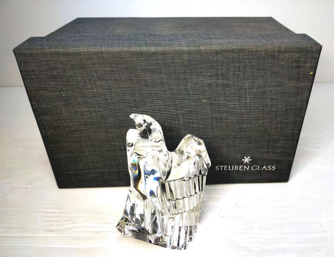 【希少品】スチューベン クリスタル イーグル オブジェ 鷲