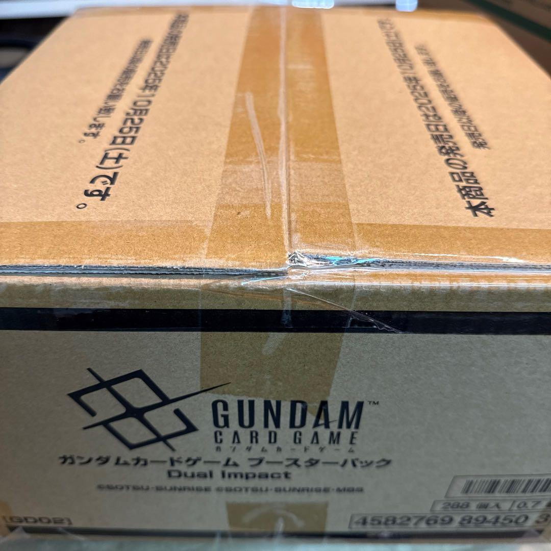 ガンダムカードゲーム デュアルインパクト カートン 未開封スターター2個付き