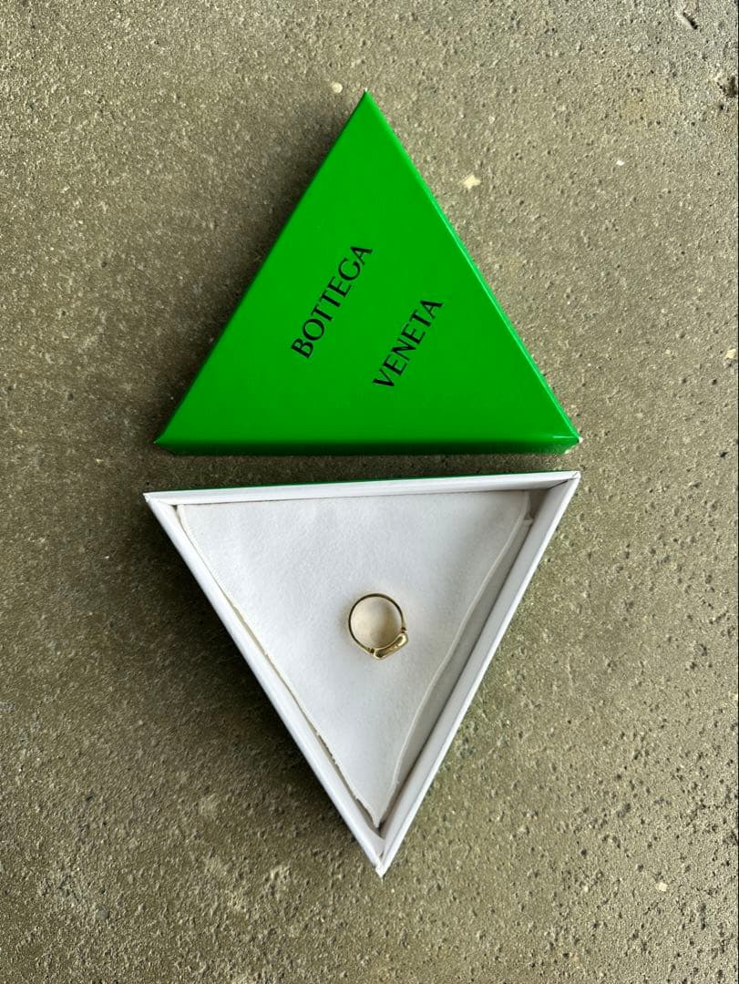 か*様 BOTTEGA VENETA ボッテガ　ゴールドスクエアリング