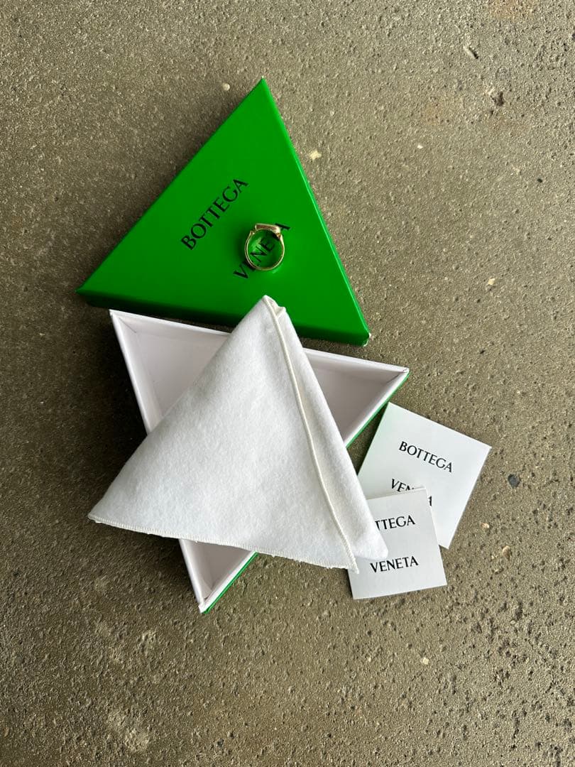 か*様 BOTTEGA VENETA ボッテガ　ゴールドスクエアリング