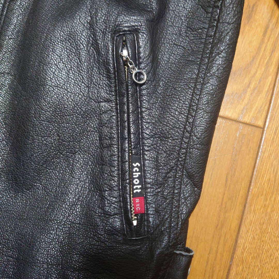 ショット Schott シングルライダースジャケット ゴートスキン