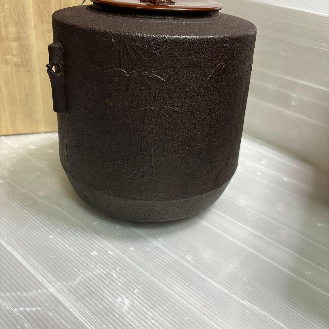 茶道具　筒形釜　お茶道具