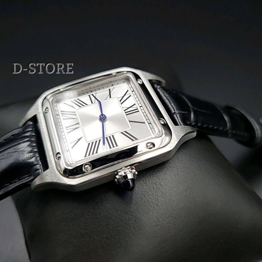 クォーツ腕時計 レザーベルト サントス デュモン オマージュウォッチ