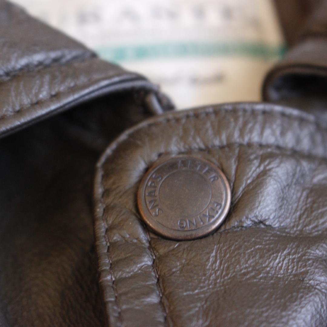 DURANTE A-2 中綿 レザージャケット Lサイズ ブラウン 牛革