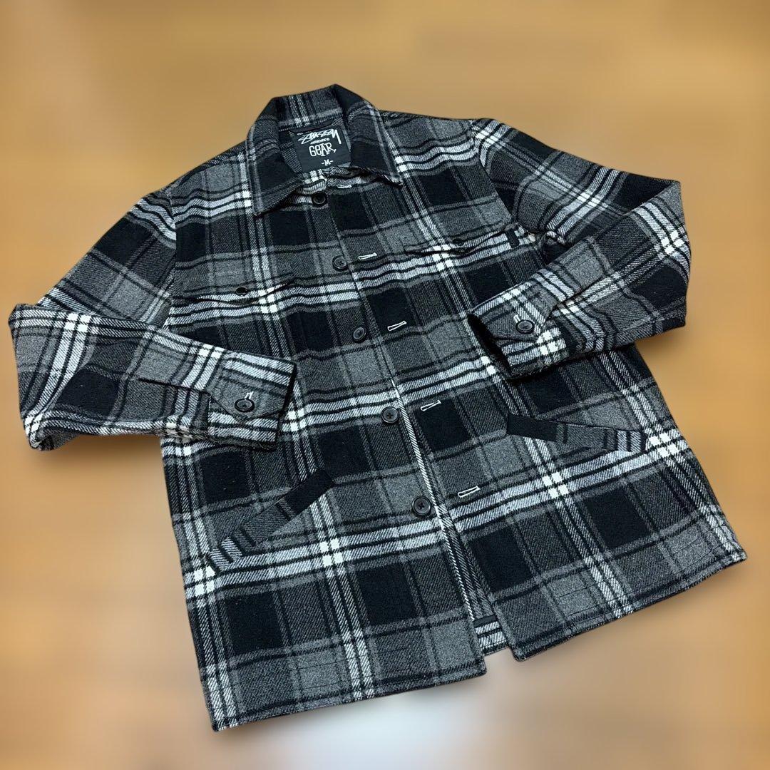 Stussy チェック柄ジャケット Mサイズ