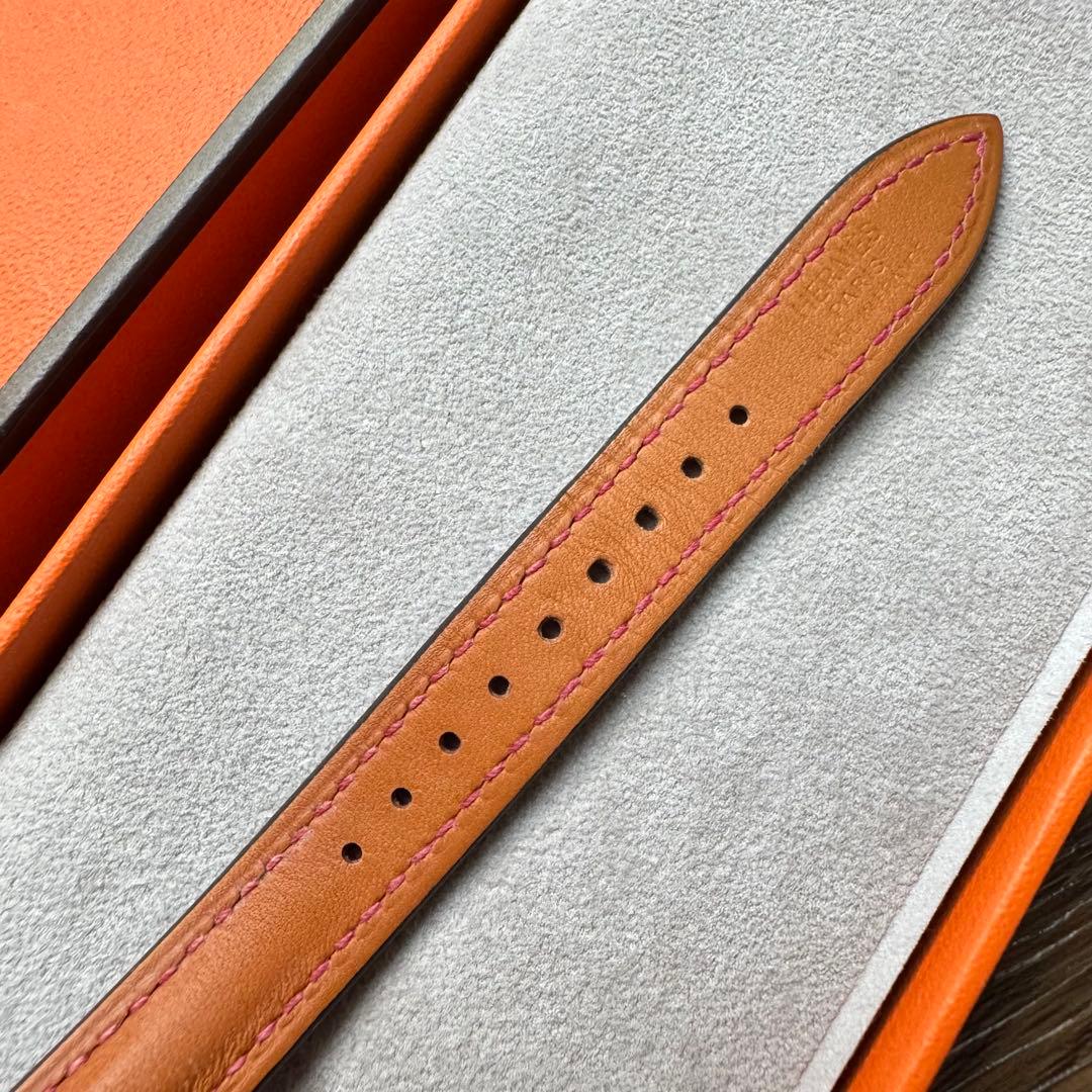 2395 Apple Watch エルメス　ローズメキシコ　二重　レザーベルト