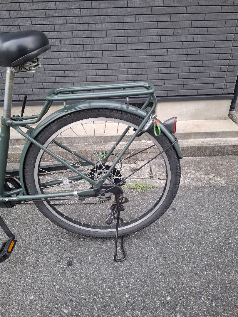 BOLDLINE シティサイクル ダークグリーン　26インチ　オートライト