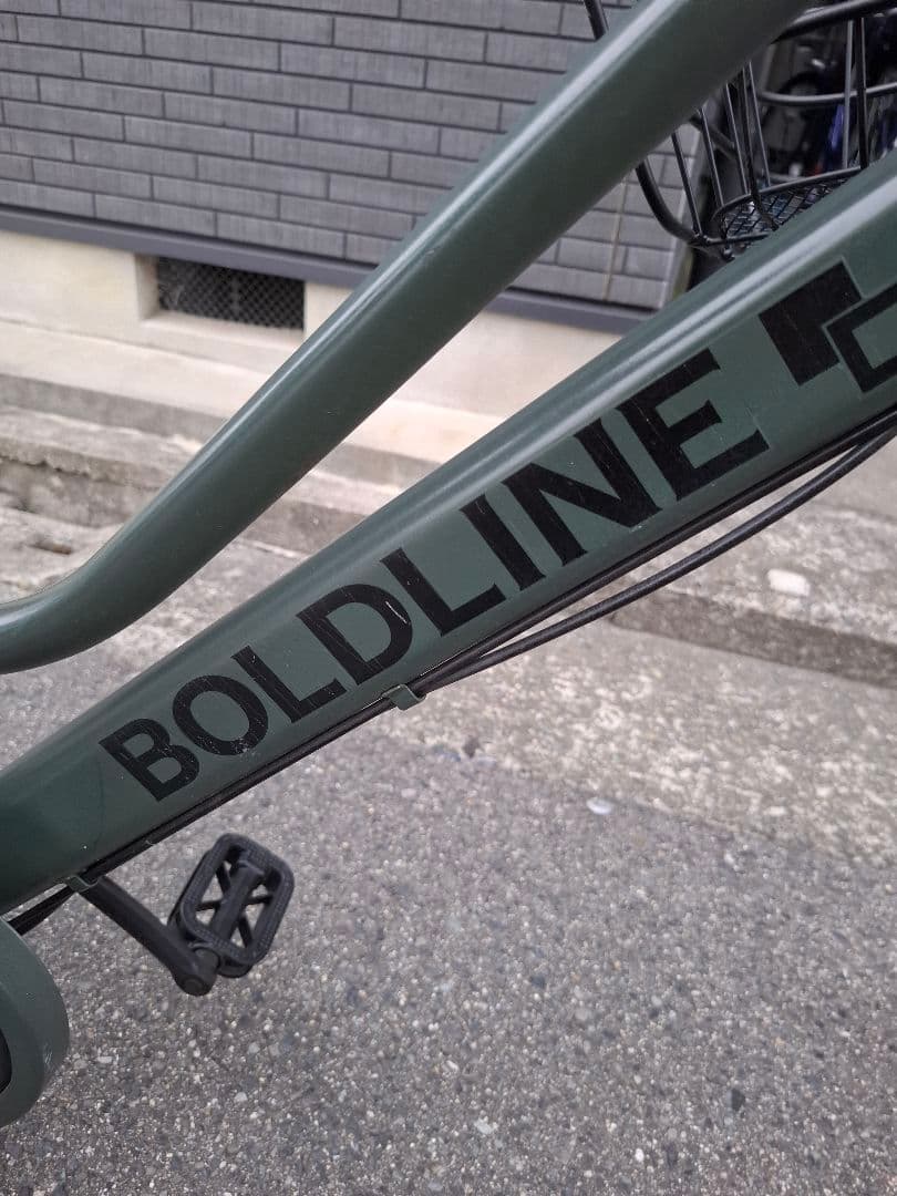 BOLDLINE シティサイクル ダークグリーン　26インチ　オートライト