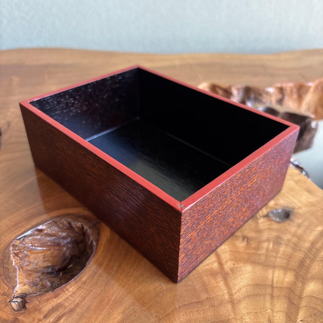 名門 平安 みの屋 美濃屋 木製 手提重箱 古道具 弁当箱 菓子器 共箱