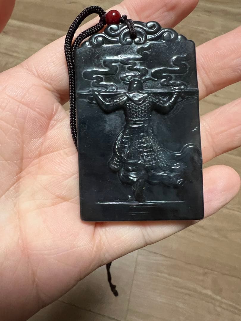 ◆限定1個◆高品質　墨玉石彫刻ペンダント　西遊記　コレクション 送料無料本物保証