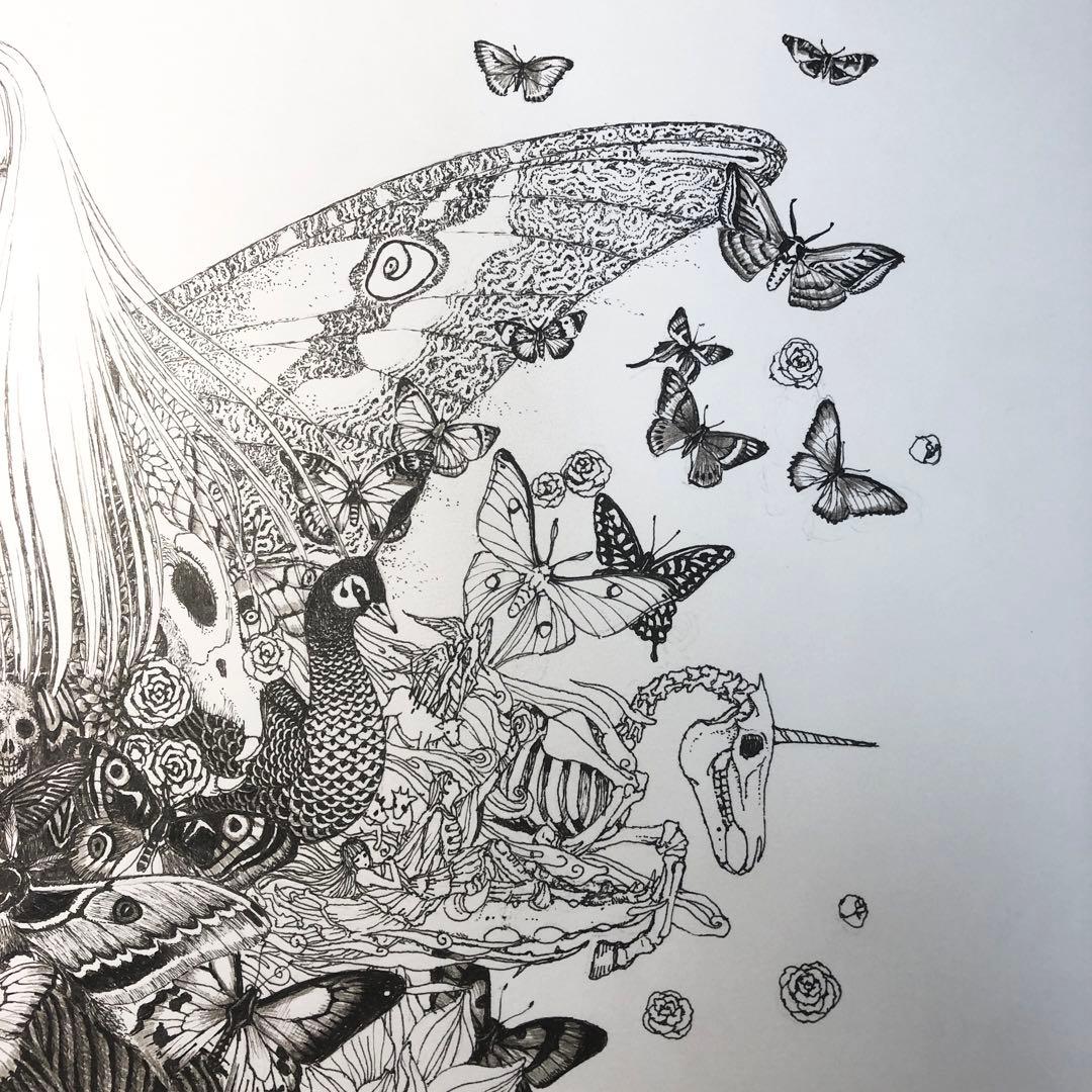 始祖蝶　Ancester’s Butterfly 【肉筆絵画】
