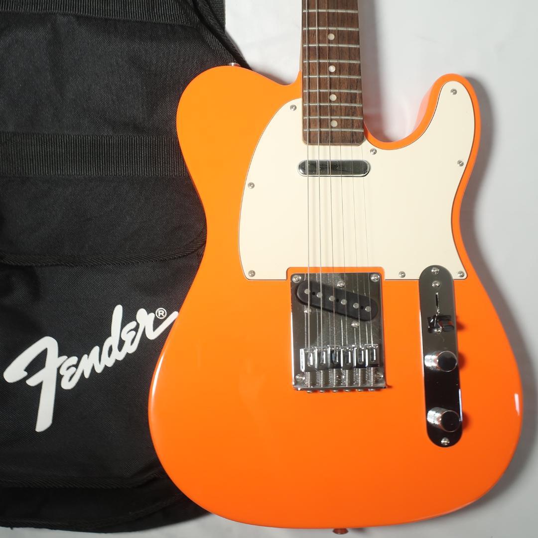 美品 Squier テレキャスター オレンジ Fenderケース付