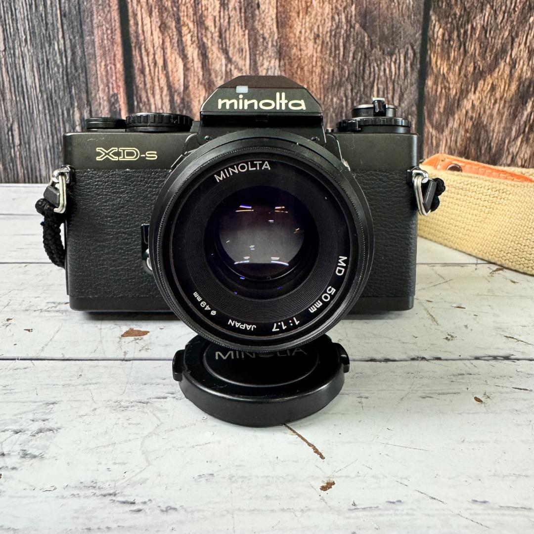 Minolta XD-sフィルム一眼レフカメラ 複数レンズ ケース付