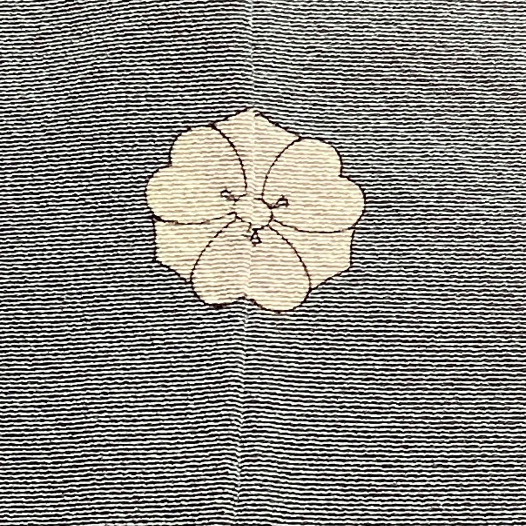 ［5790］色無地 美品 未使用 本草木染 証紙 一つ紋 剣片喰 正絹 着物 袷