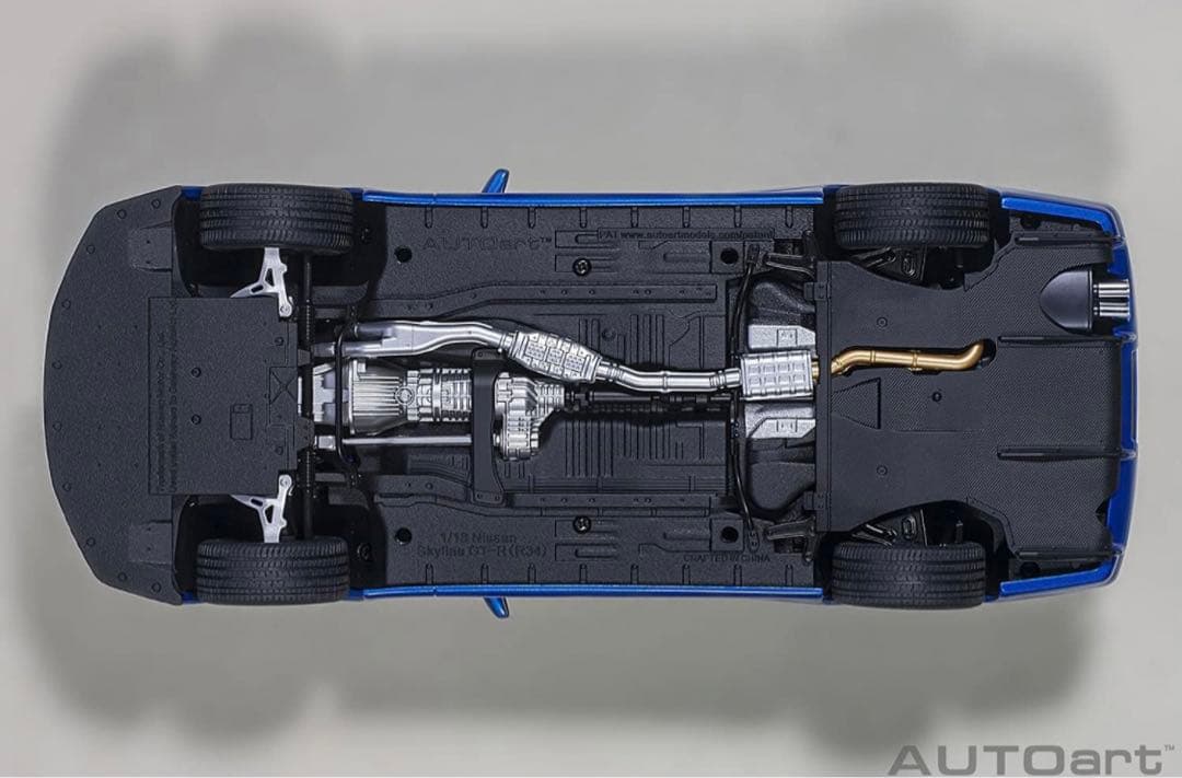 オートアート　日産 スカイライン GT-R （R34） Vスペック II BBS
