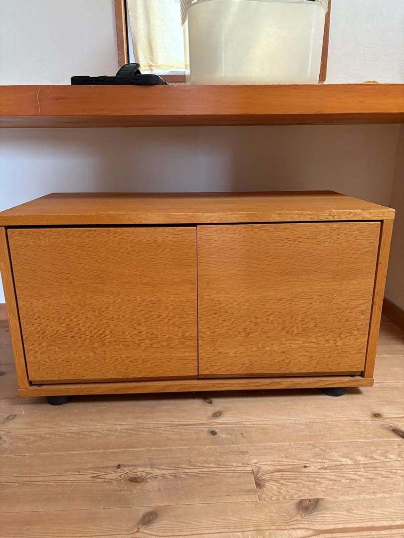 無印良品 スタッキングキャビネット テレビ台　木製扉 オーク材