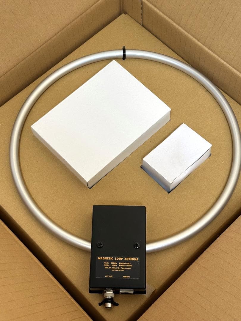 ＜未使用品＞AOR LA400 マグネティックループアンテナ　延長ケーブル付き