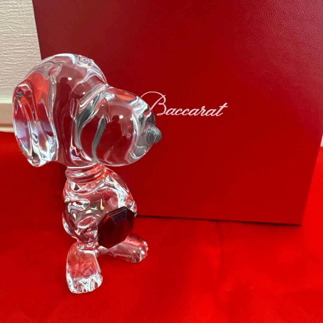 【美品】★Baccarat バカラ × SNOOPY クリスタルフィギュア★