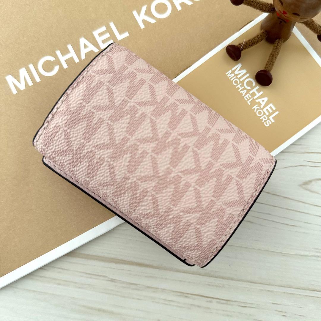 ✨ 店頭完売 新品 MICHAEL KORS マイケルコース 折り財布 ピンク