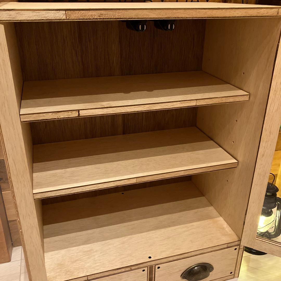 食器棚③　キャビネット　アンティーク　ハンドメイド　木製