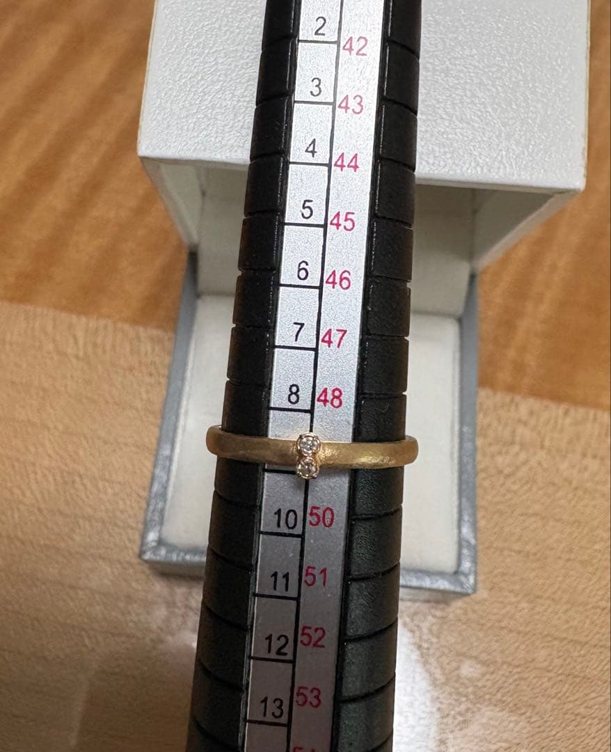 K　シエナロゼ　10金ダイヤモンドリング