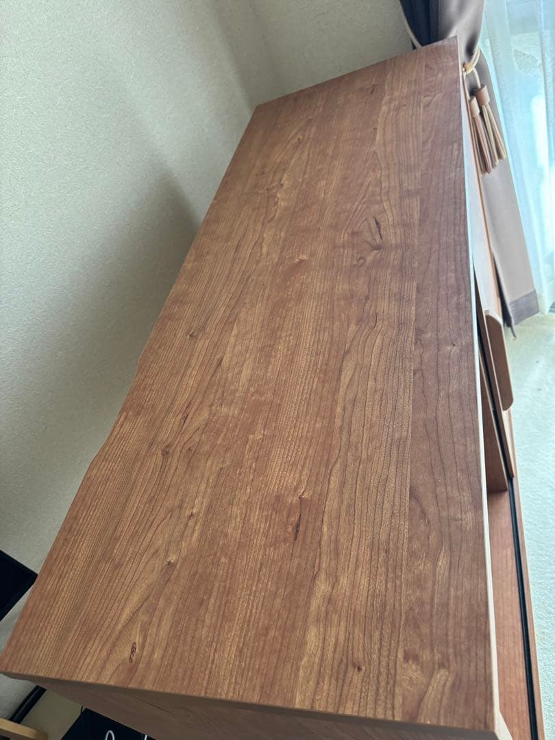 ブラウン木製キャビネット 中型 3引き出し