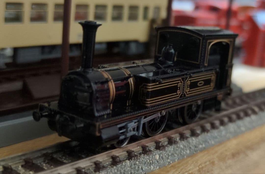 鉄道模型 1号機関車 客車1両付き