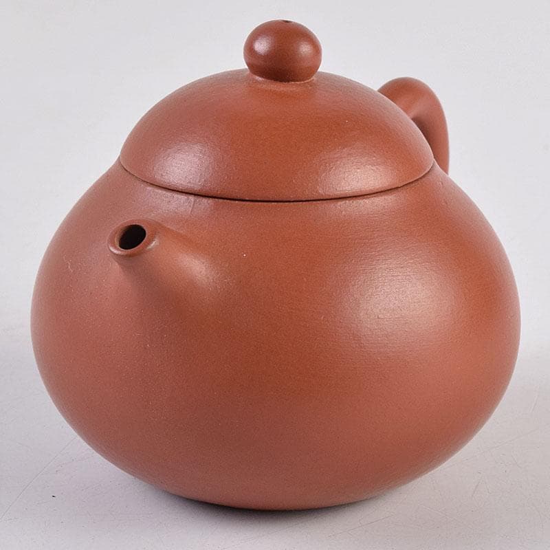 中国　中国宣興銘　紫砂　朱泥　急須　茶壷　V　R8916