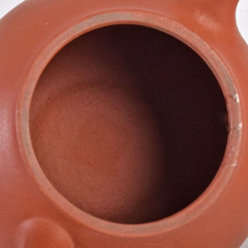 中国　中国宣興銘　紫砂　朱泥　急須　茶壷　V　R8916