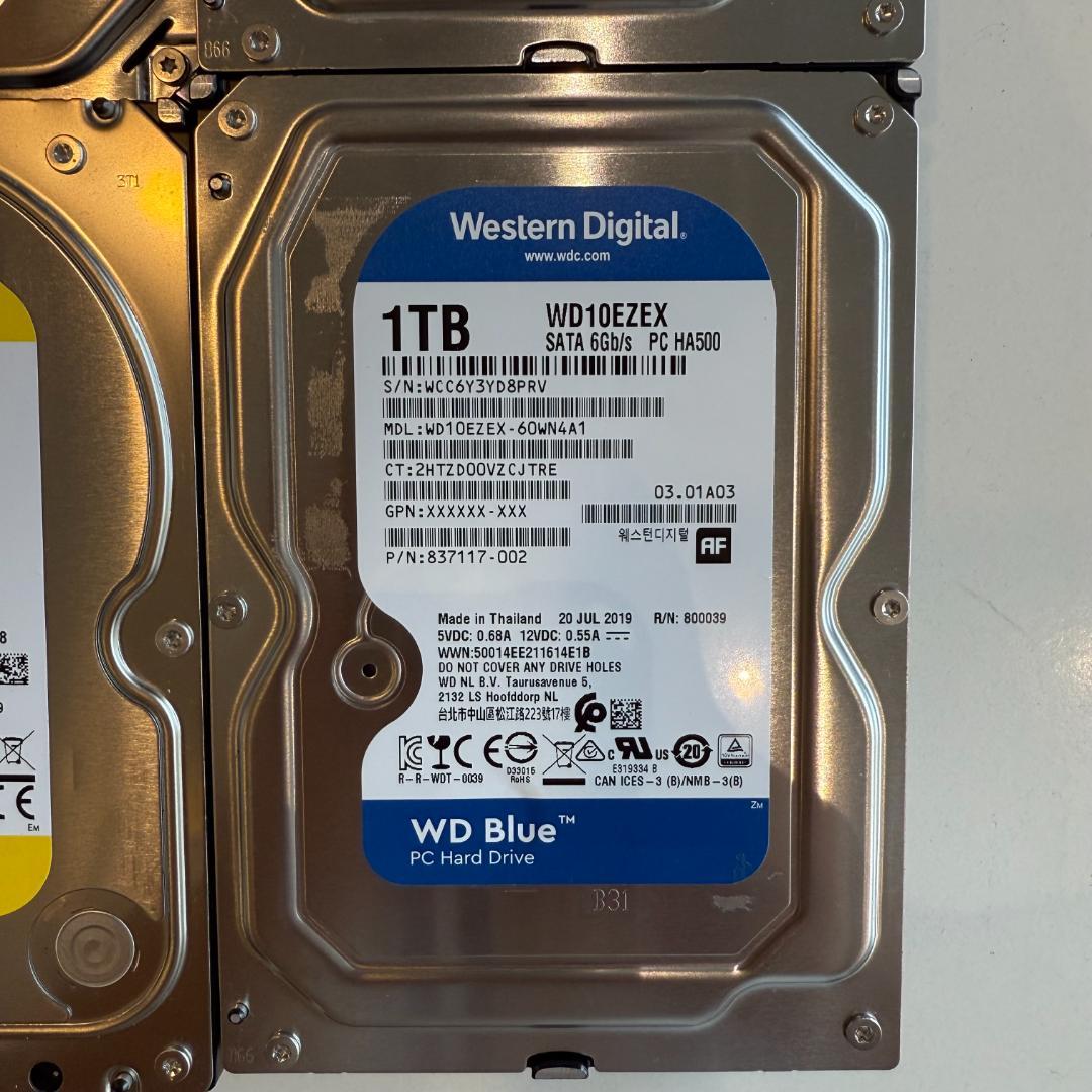 1TB 内蔵型ハードディスクドライブ 10台セット