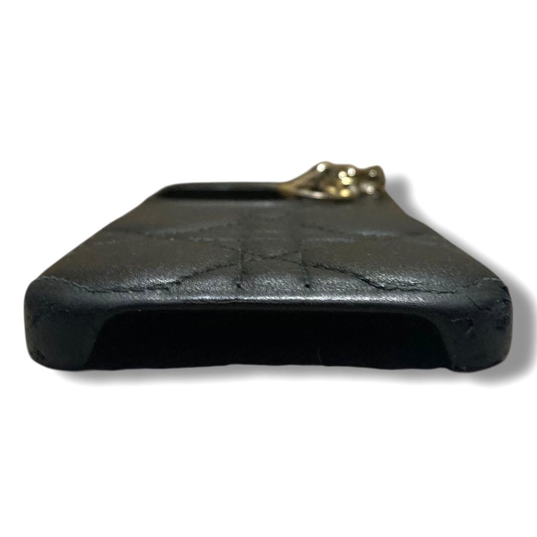 クリスチャンディオール　スマホケース　iPhone14Pro　カナージュ　黒